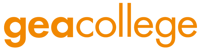 Logotip GEA College — naročnik AI izobraževanj AYVA Tech
