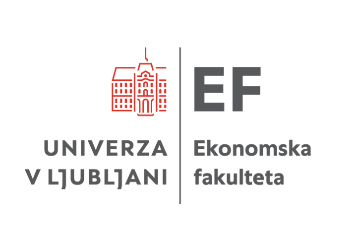 Logotip Ekonomska fakulteta Univerze v Ljubljani — naročnik AI izobraževanj AYVA Tech